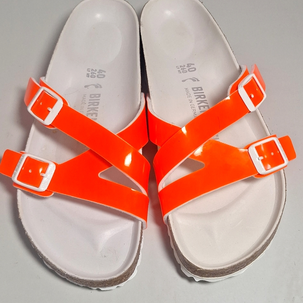 Birkenstock Yao Neon Orange Sandal 40 EU